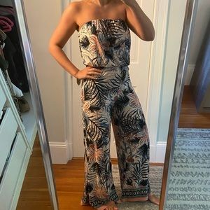 Strapless Jumpsuit Swim Cover